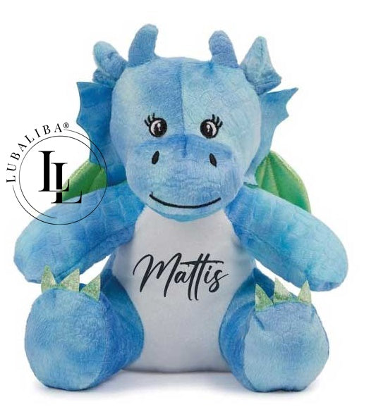 Plüsch Drache Kuscheltier Stofftier Drache Wunschname